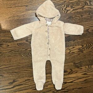 Rylee + Cru Baby Faux Shearling Bear Suit